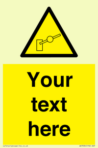 Custom warning barrier